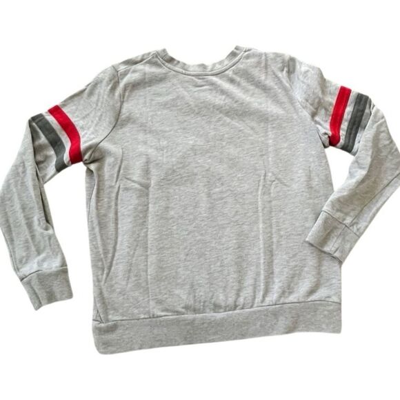 🌴 Good Vibes Rainbow Graphic Sweatshirt Gray Retro Small - Picture 6 of 11